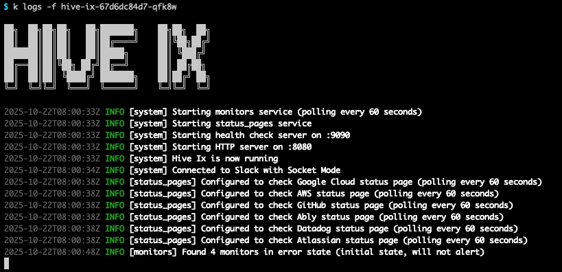 Hive Ix - Kubernetes Logs