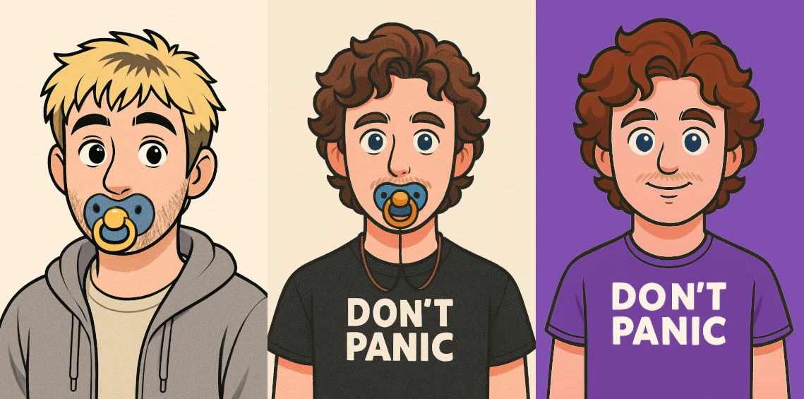 Logo evolution from Jeff Jr. to Hive Ix